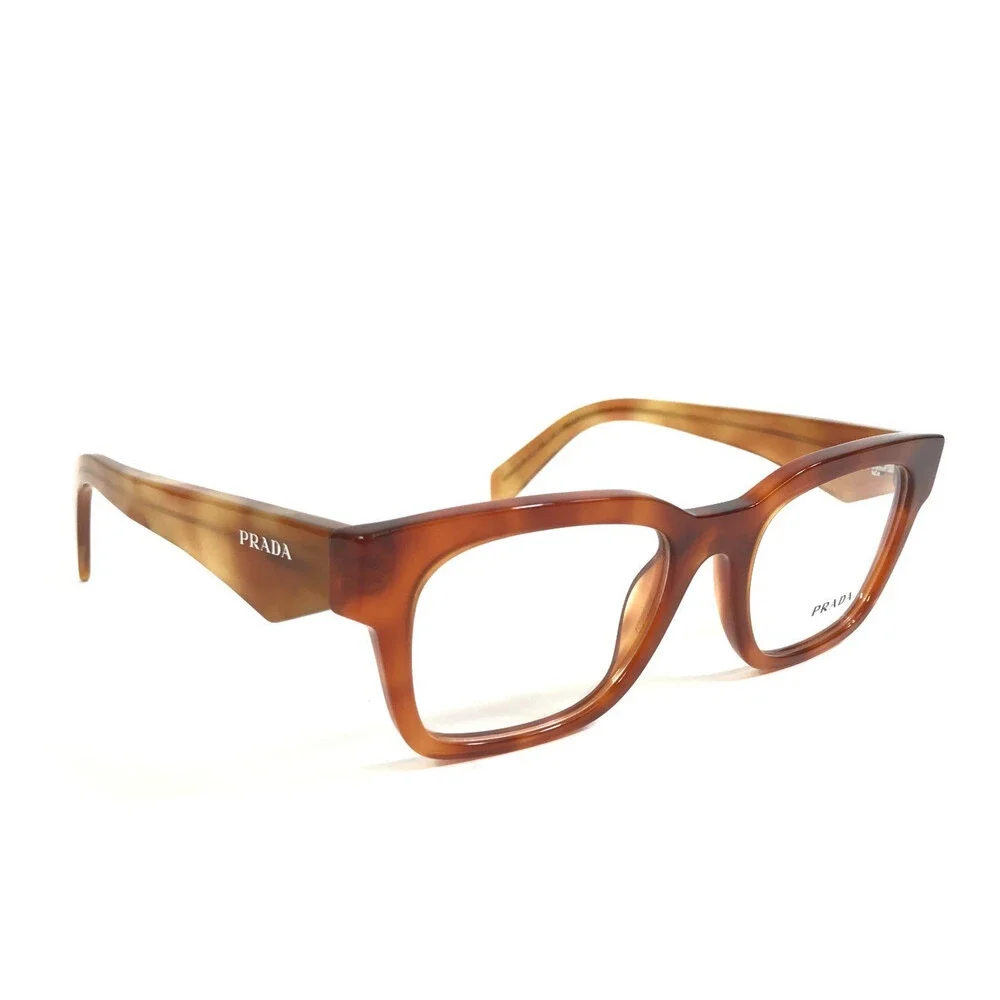 Prada Eyeglasses Frames VPRA10 11P-1O1 Havana Cognac Light Tortoise 51-20-145